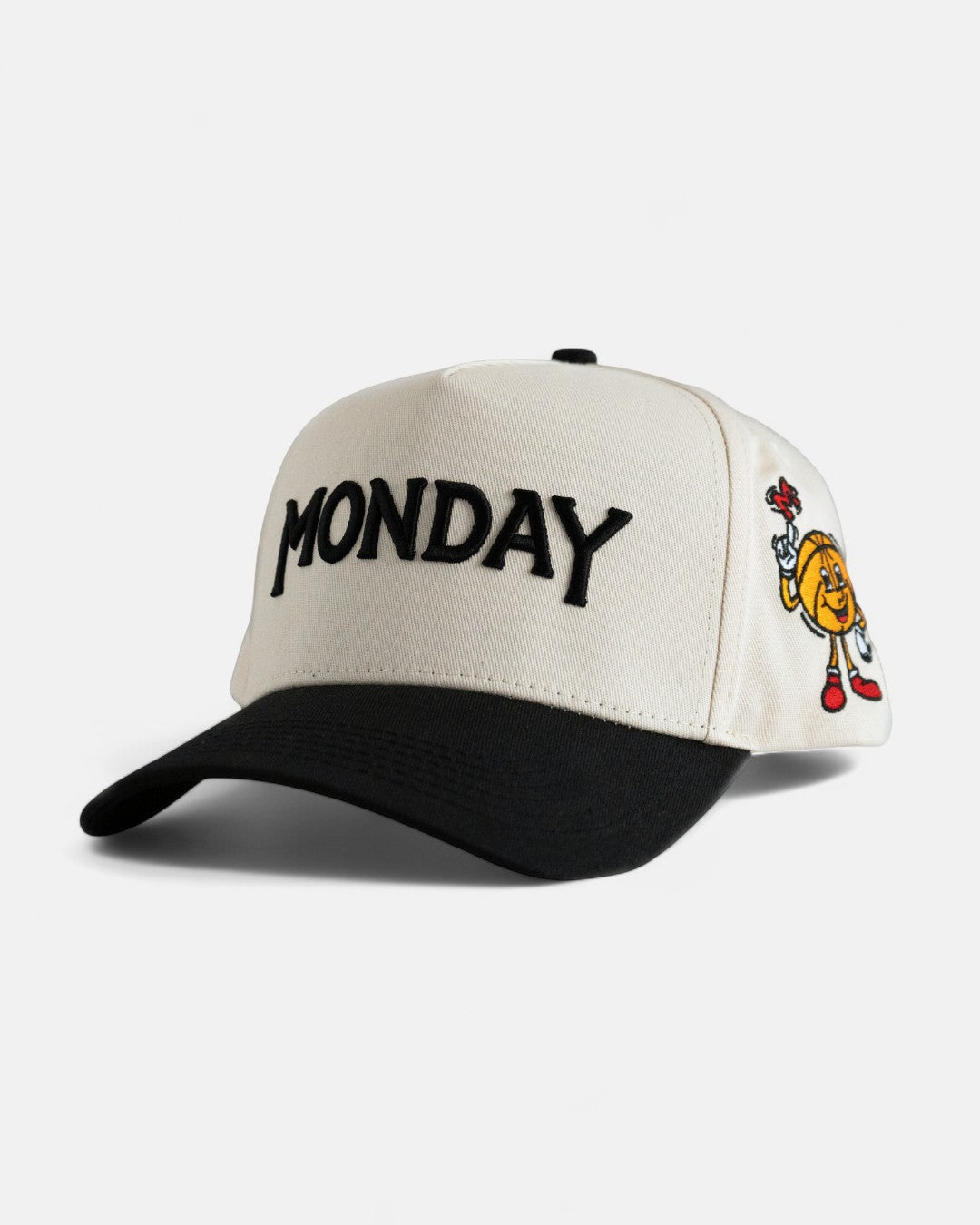 Monday Snapback | Cream & Black