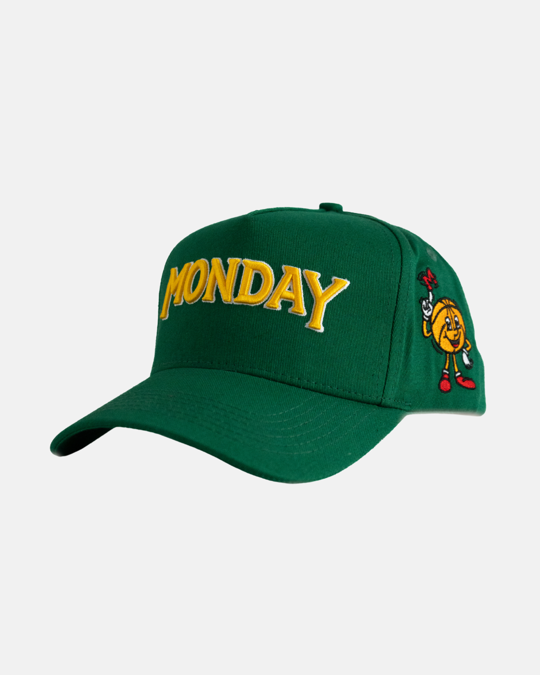Monday Snapback | Green & Yellow – Monday Hoops Club