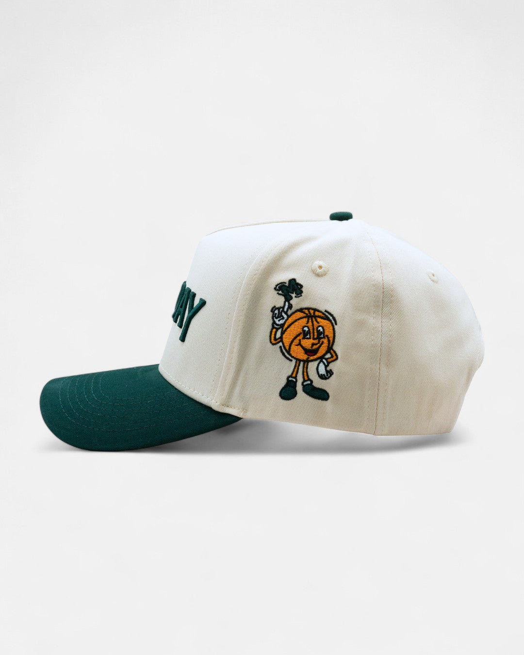 Monday Snapback | Cream & Vintage Green