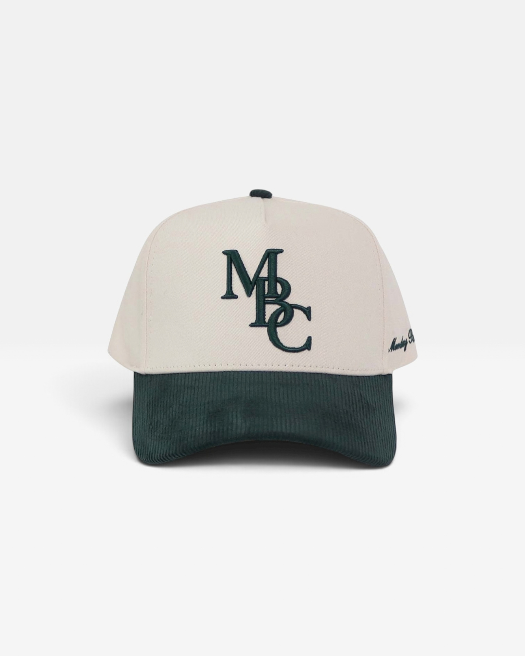 MBC Corduroy Snapback | Cream & Green