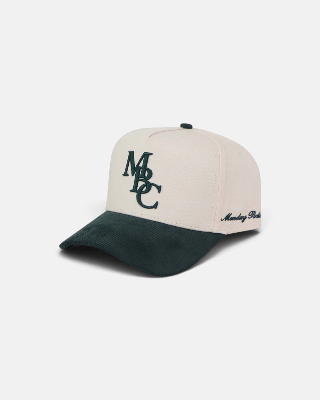 MBC Corduroy Snapback | Cream & Green