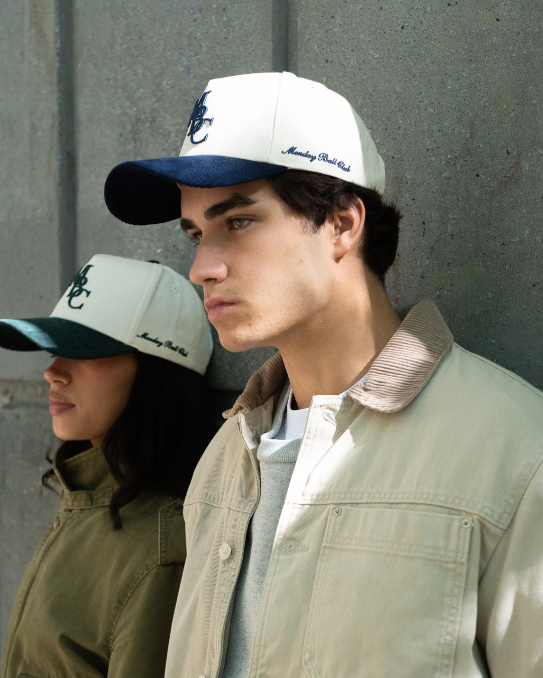 MBC Corduroy Snapback | Cream & Navy