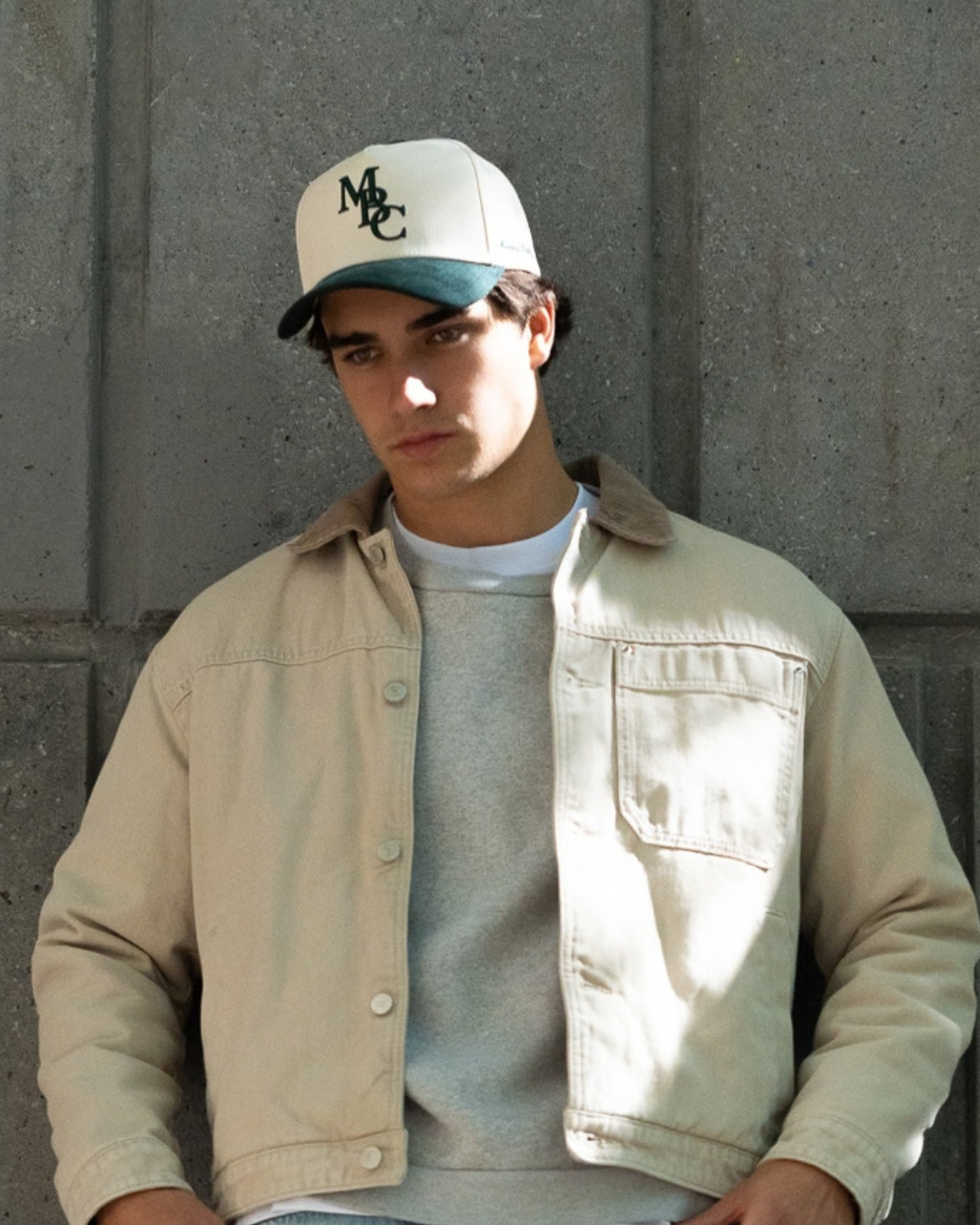 MBC Corduroy Snapback | Cream & Green