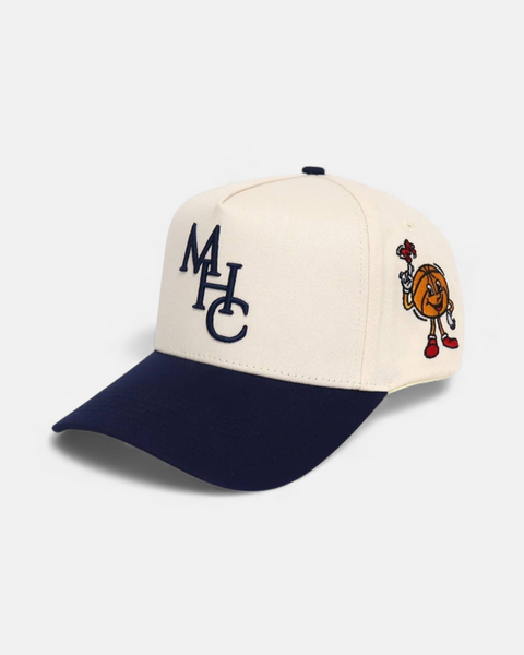 MHC Snapback | Cream & Navy – Monday Hoops Club