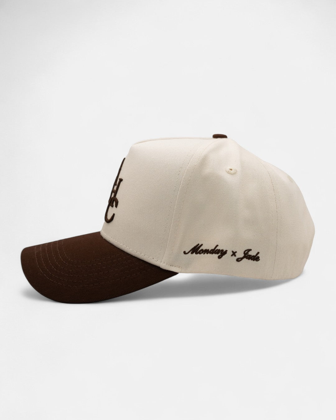 MHC x Jade Snapback | Cream & Espresso