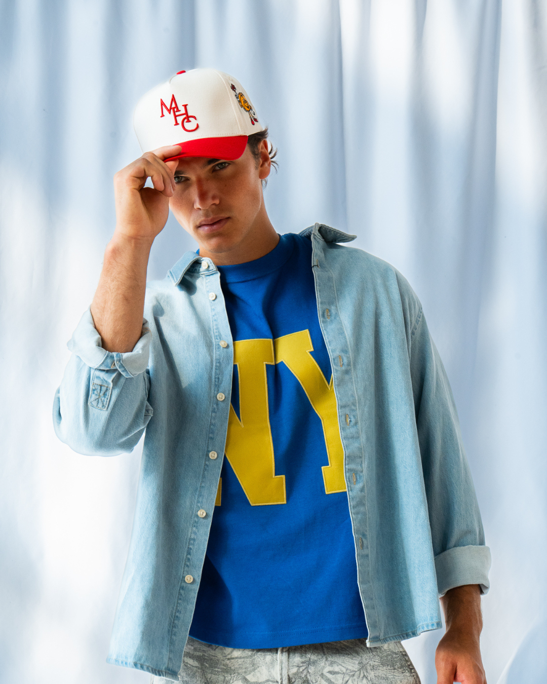 MHC Snapback | Cream & Red