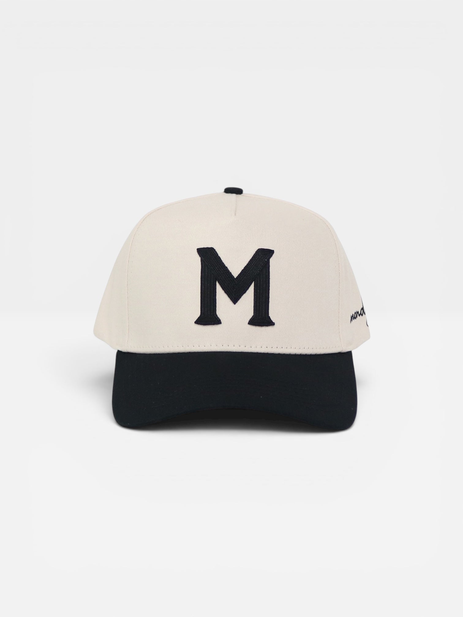 M by Monday Snapback | Cream & Black