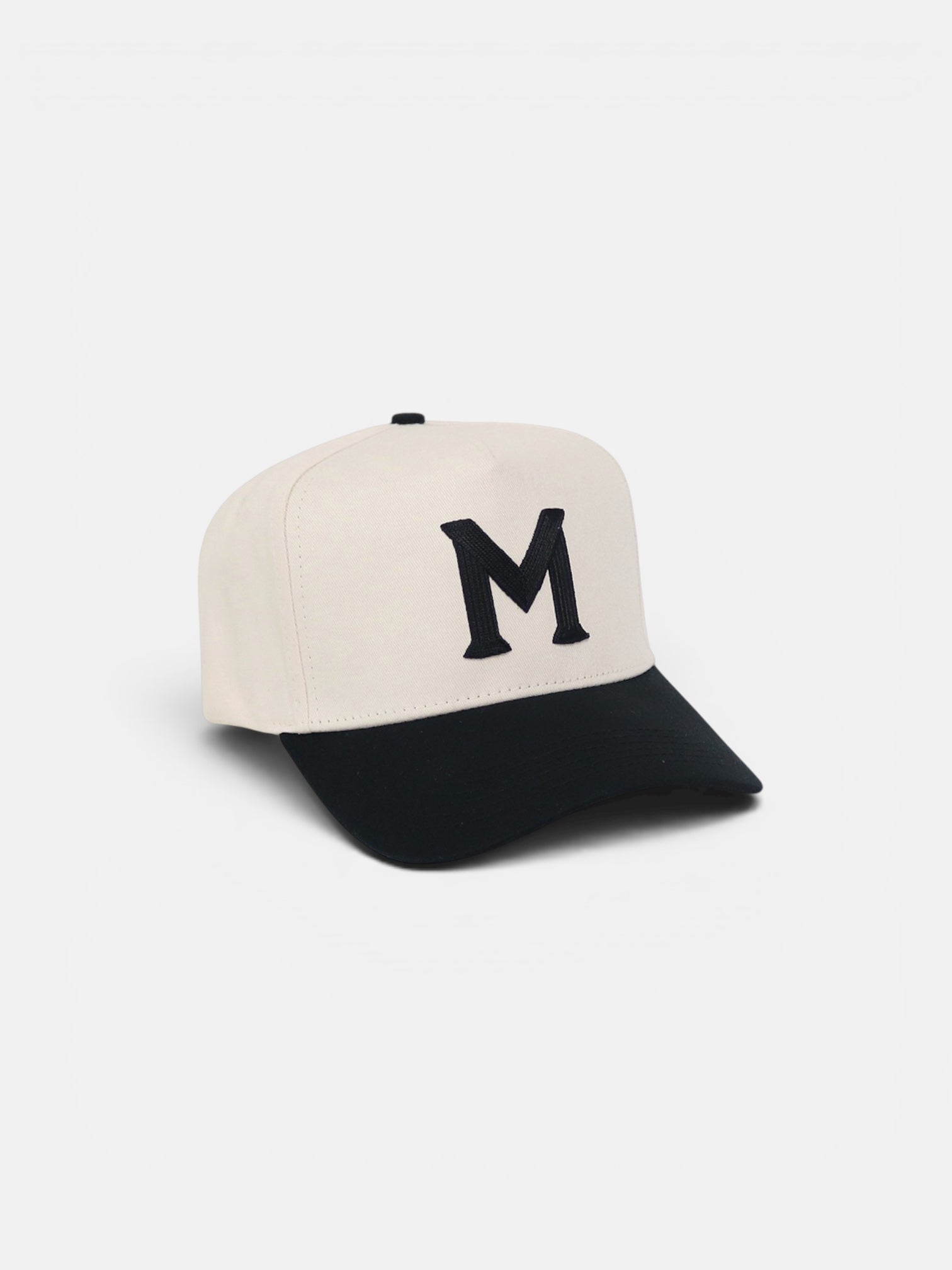 M by Monday Snapback | Cream & Black