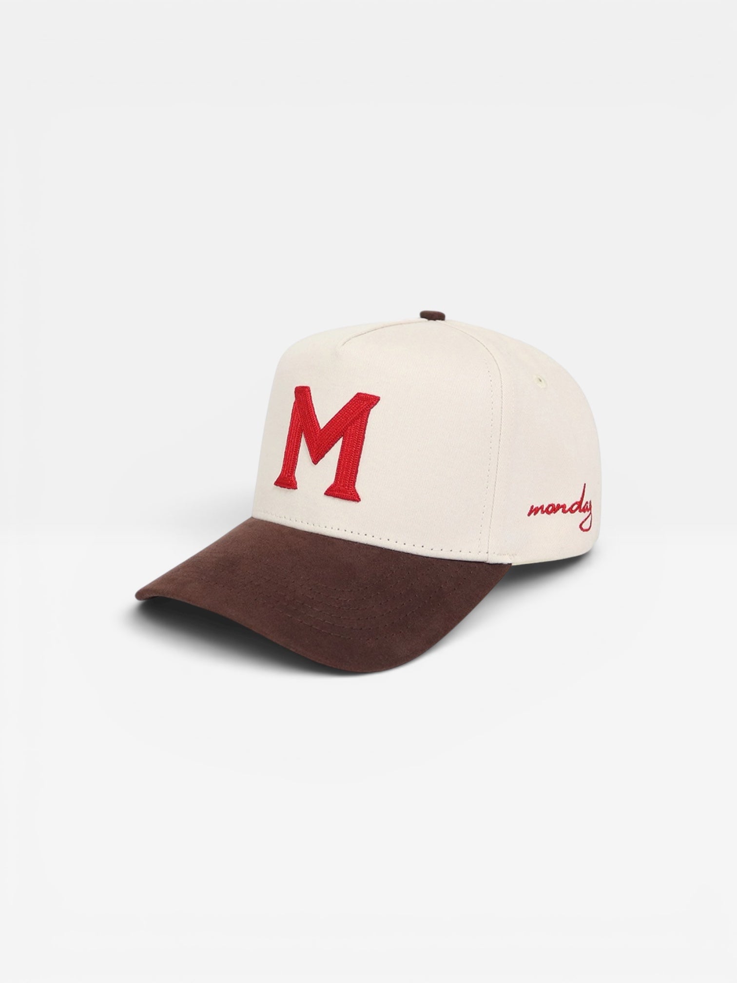 M by Monday Suede Strapback | Saddle