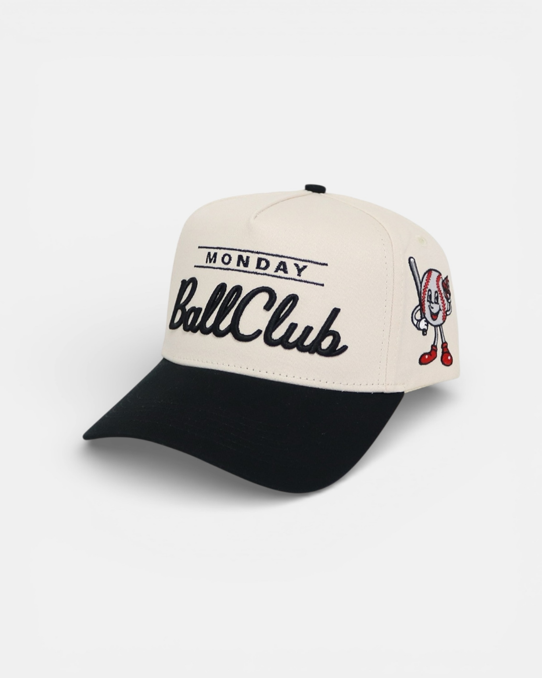 Monday Ball Club Snapback | Cream & Black
