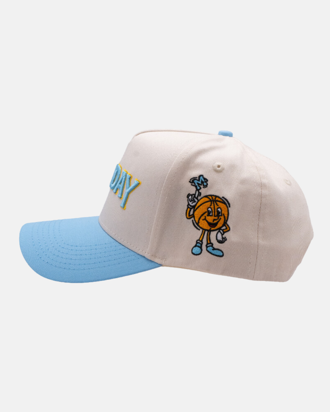 Monday Snapback | Cream & Baby Blue