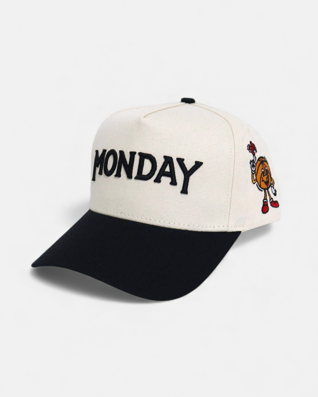 Monday Snapback | Cream & Black