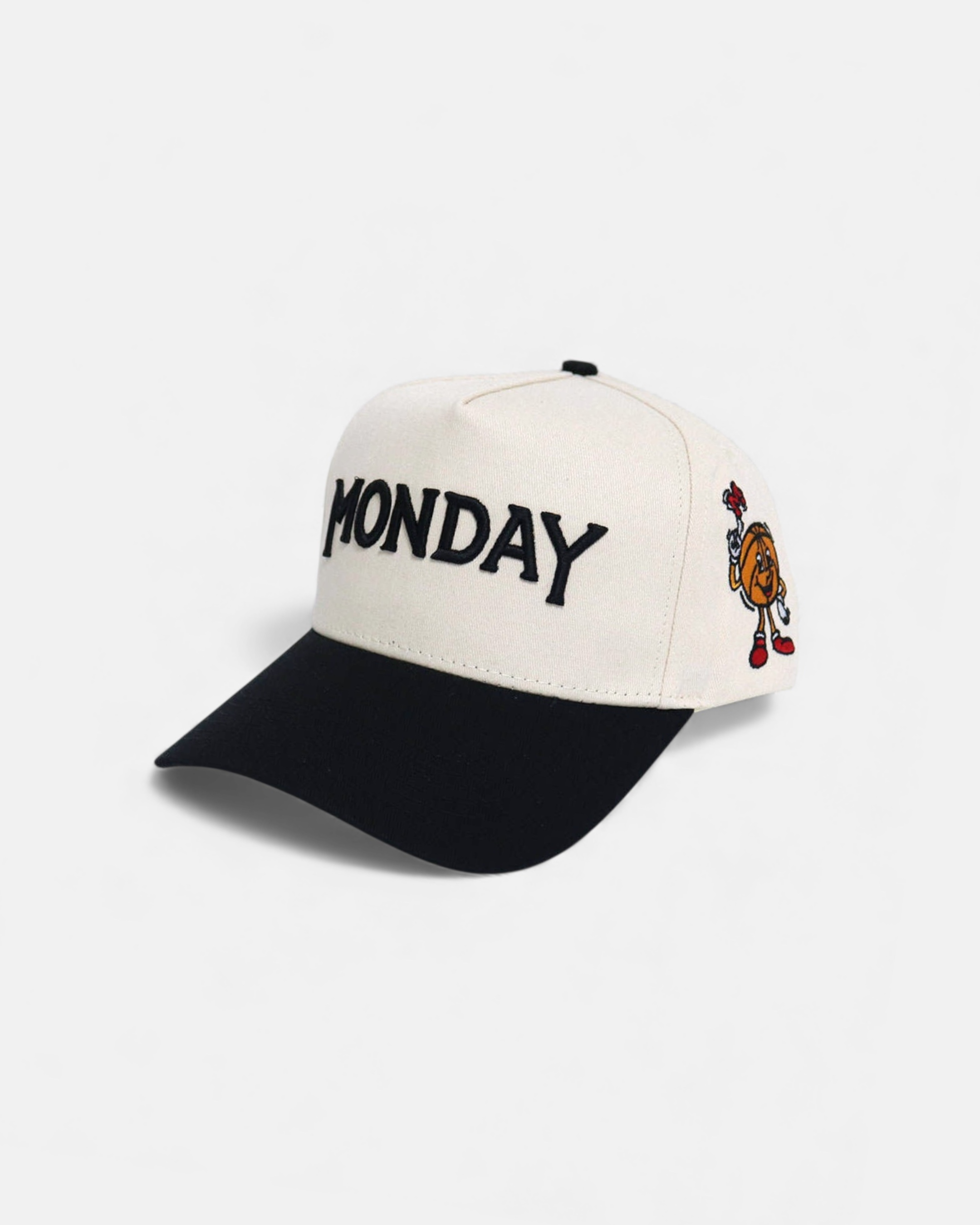 Monday Snapback | Cream & Black