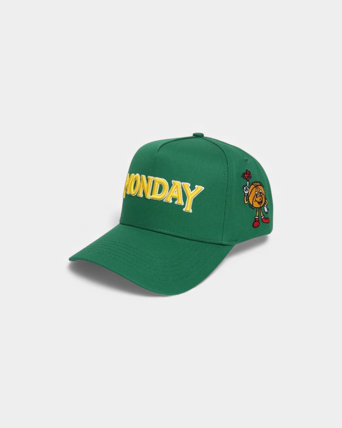 Monday Snapback | Green & Yellow – Monday Hoops Club