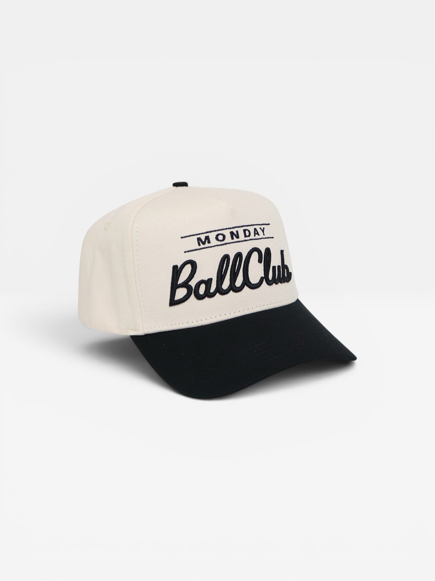 Monday Ball Club Snapback | Cream & Black
