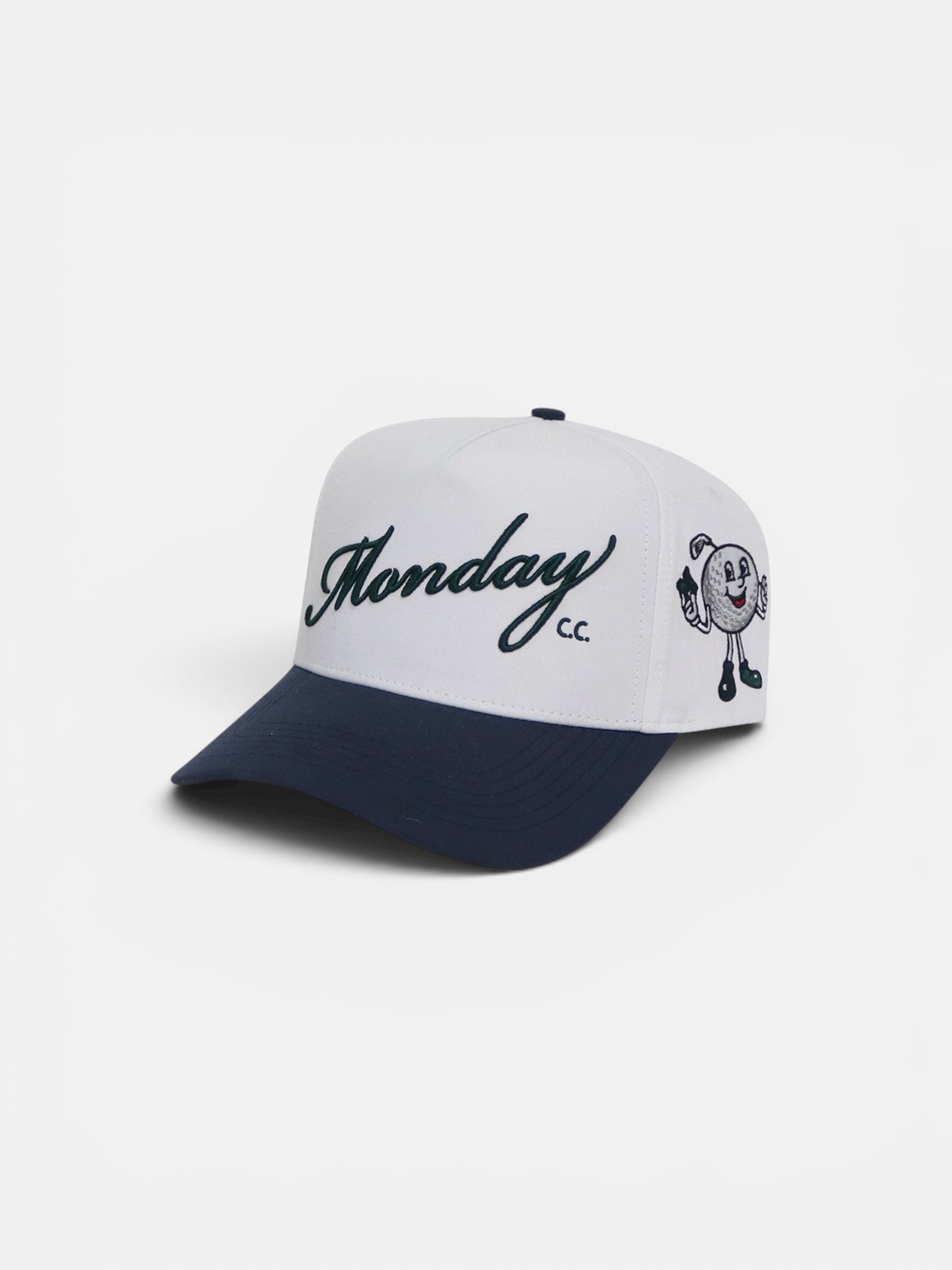 Monday Country Club Snapback | White & Navy