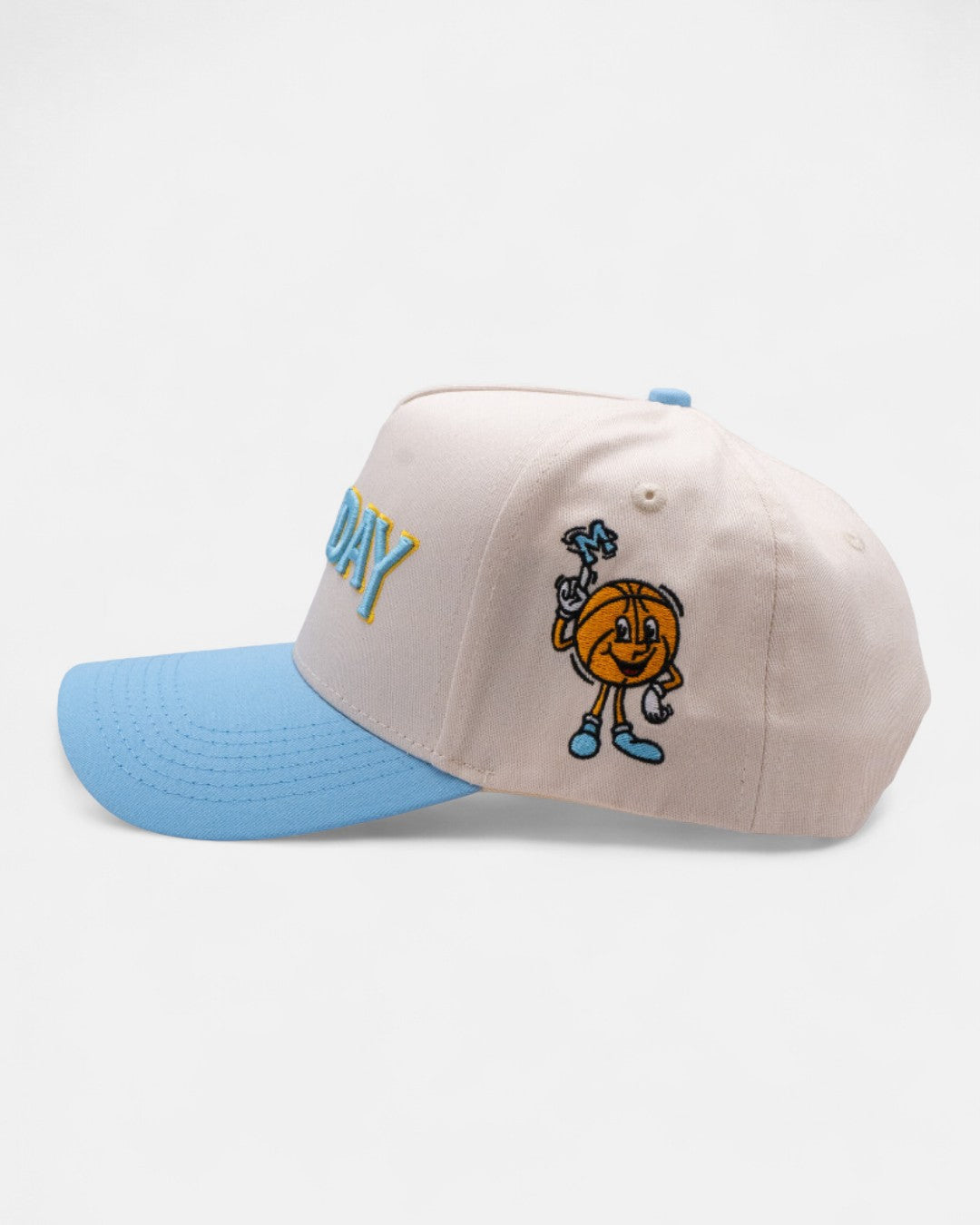 Monday Snapback | Cream & Baby Blue