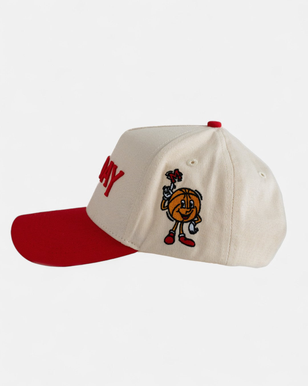 Monday Snapback | Cream & Red