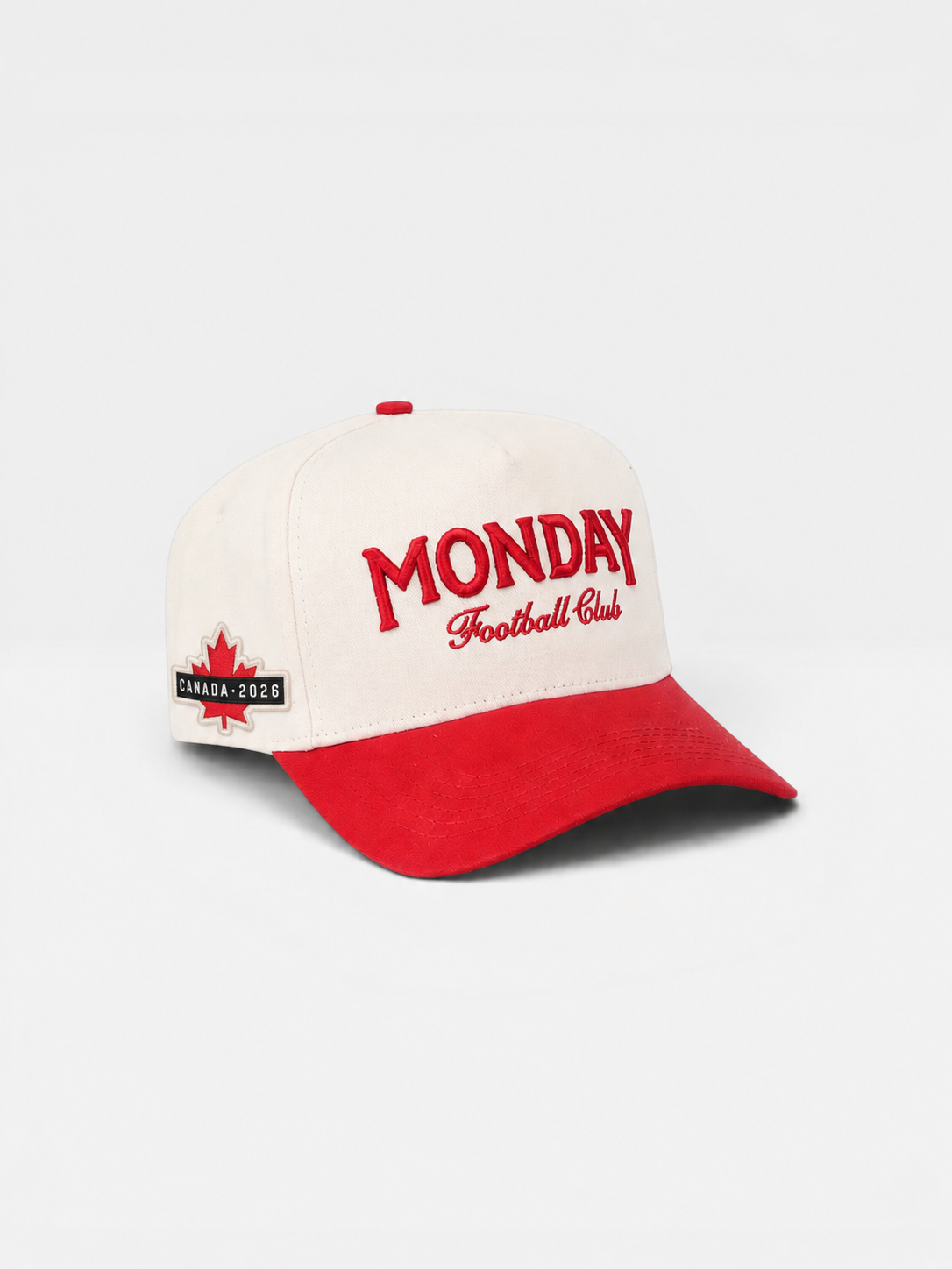 Monday Football Club Snapback | Cream & Red