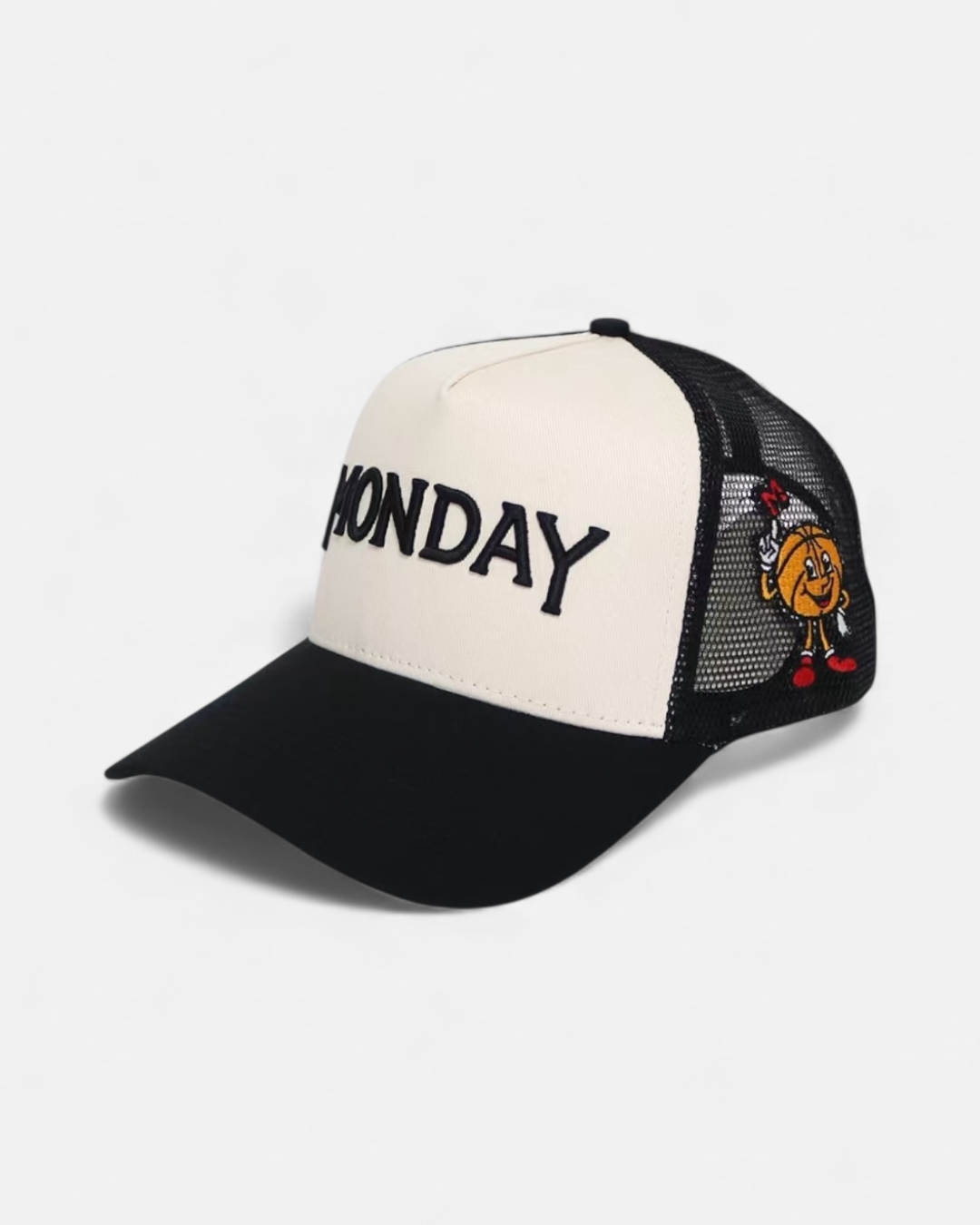 Monday Trucker | Cream & Black